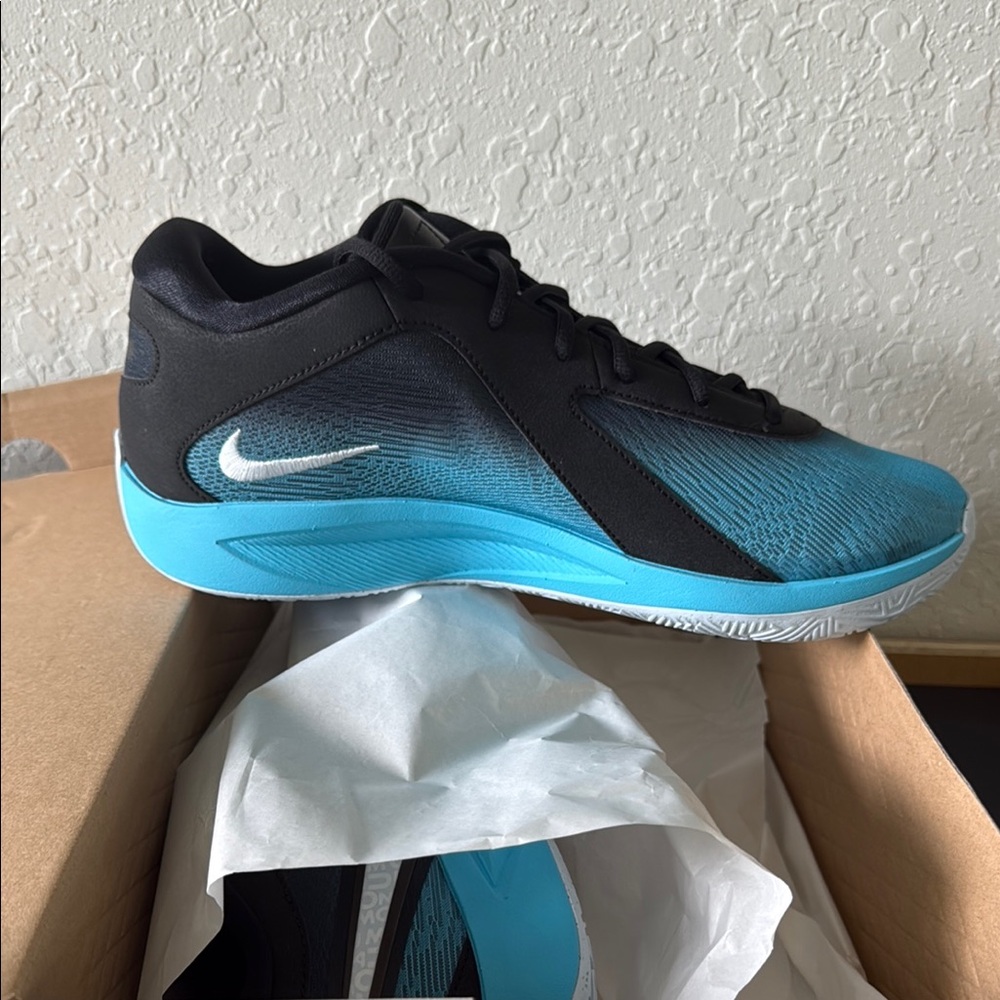 Nike Black and Blue Giannis Sneakers